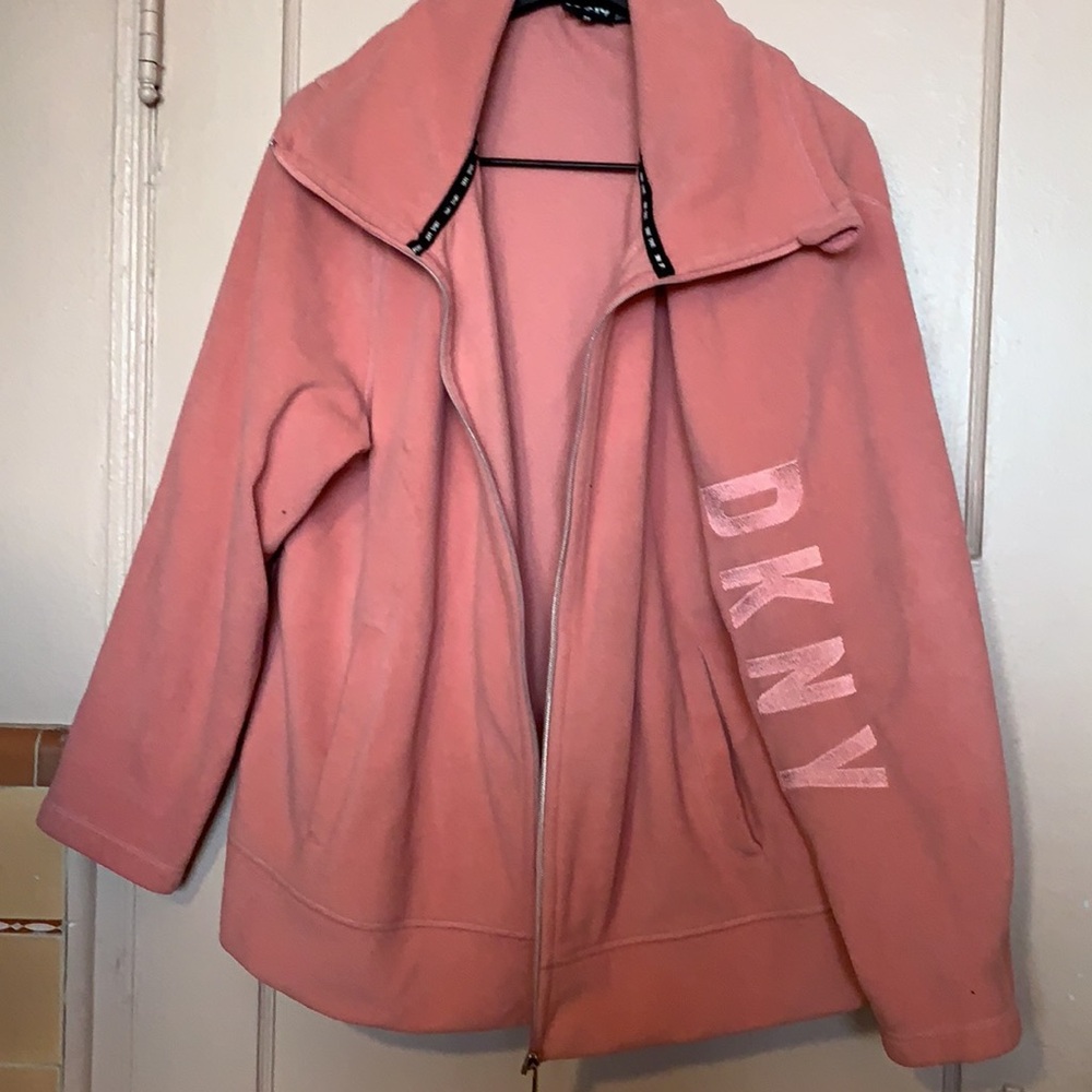 DONNA KAREN NEW YORK SPORT 2X JACKET PREOWNED PINK